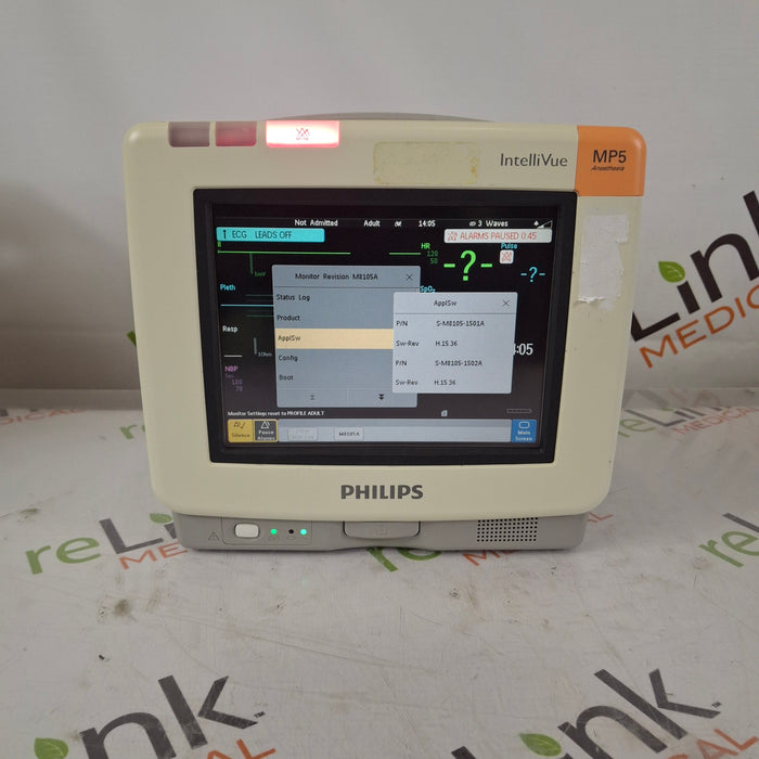 Philips IntelliVue MP5 Anesthesia Fast SpO2, ECG, NBP Patient Monitor