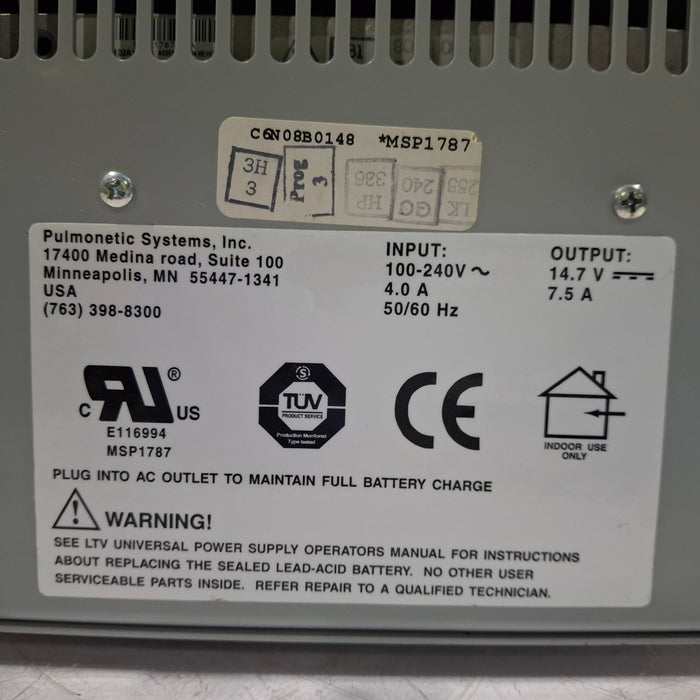 Pulmonetic Systems LTV UPS