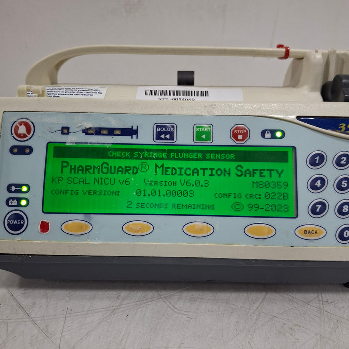 Smiths Medical Medfusion 3500 Version 6 Syringe Infusion Pump
