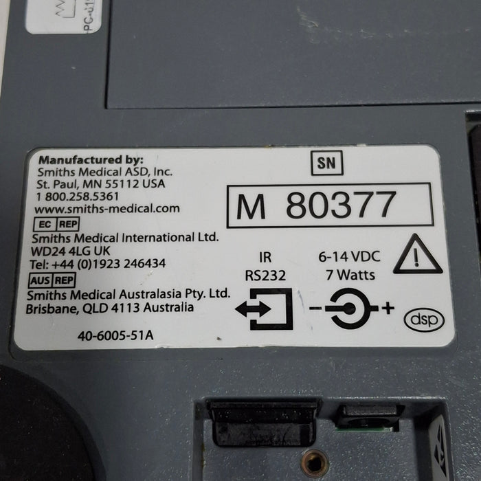 Smiths Medical Medfusion 3500 Version 6 Syringe Infusion Pump