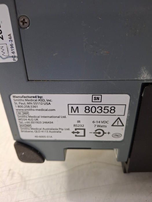 Smiths Medical Medfusion 3500 Version 6 Syringe Infusion Pump