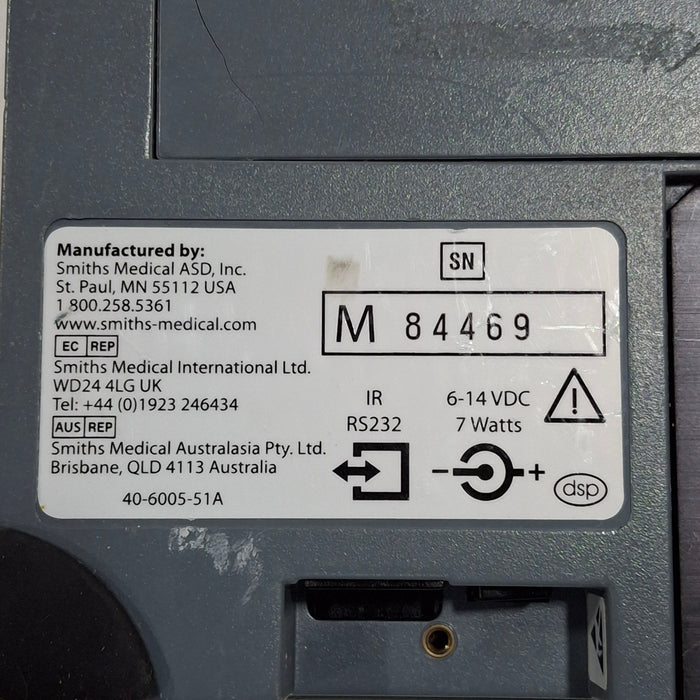 Smiths Medical Medfusion 3500 Version 6 Syringe Infusion Pump