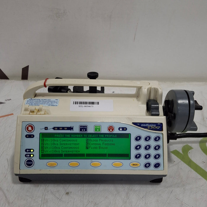 Smiths Medical Medfusion 3500 Version 6 Syringe Infusion Pump