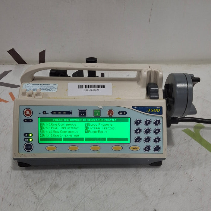 Smiths Medical Medfusion 3500 Version 6 Syringe Infusion Pump