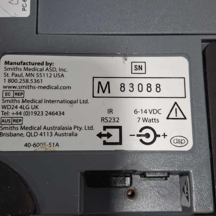 Smiths Medical Medfusion 3500 Version 6 Syringe Infusion Pump