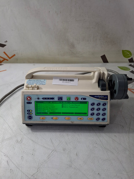 Smiths Medical Medfusion 3500 Version 6 Syringe Infusion Pump