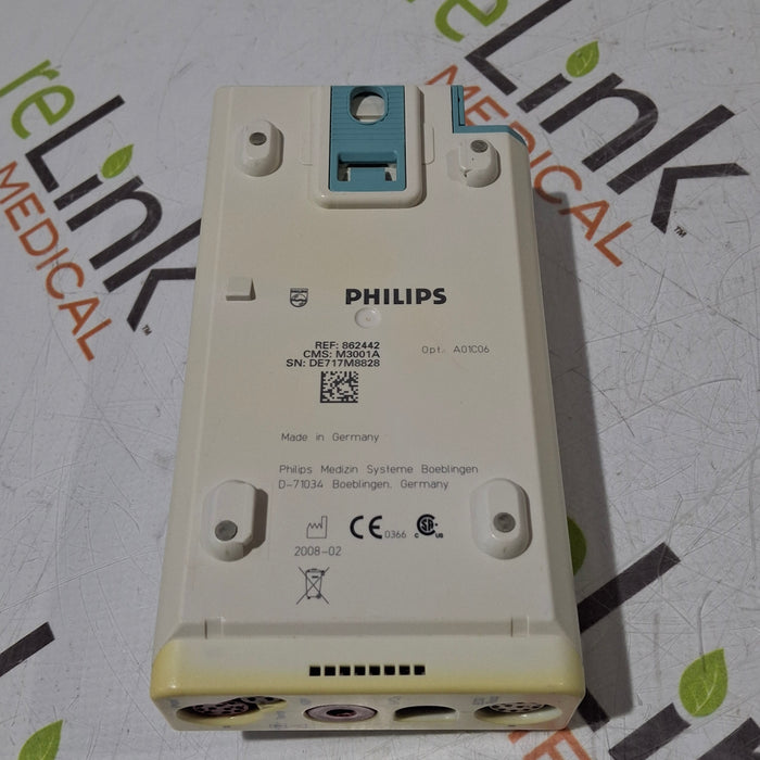Philips M3001A-A01C06 Fast SpO2, NIBP, ECG, Temp, IBP MMS Module