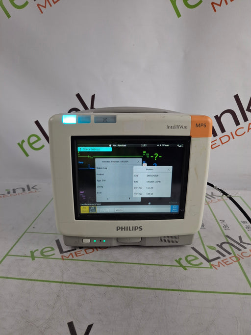 Philips Philips Intellivue MP5 - ECG, Oximax SpO2, NIBP, Press, Temp CO2 Patient Monitor Patient Monitors reLink Online