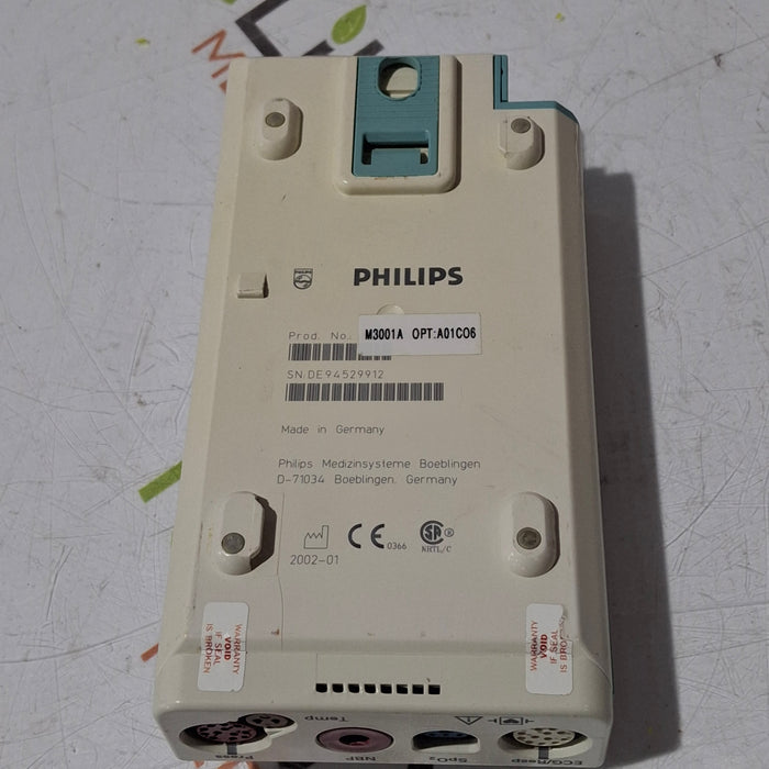 Philips M3001A-A01C06 Fast SpO2, NIBP, ECG, Temp, IBP MMS Module