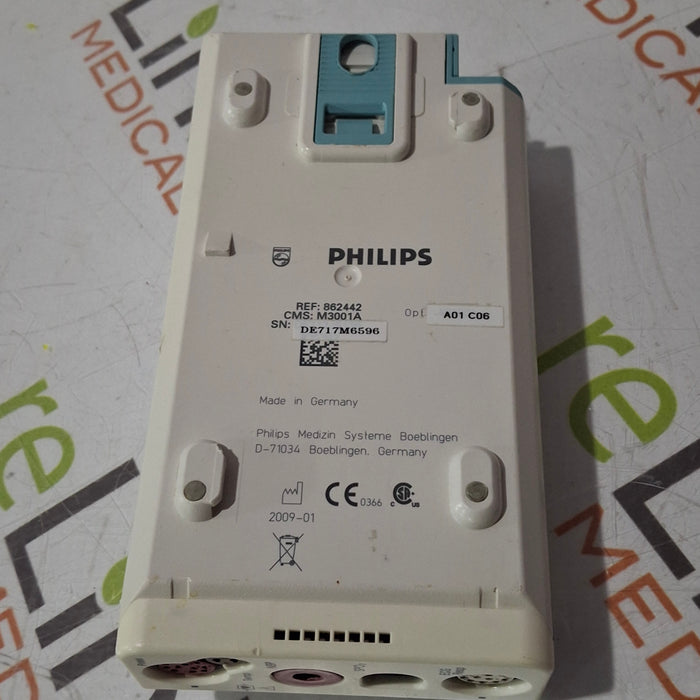 Philips M3001A-A01C06 Fast SpO2, NIBP, ECG, Temp, IBP MMS Module