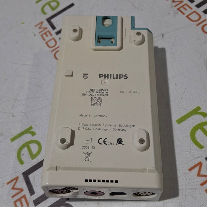 Philips M3001A-A03C06 Masimo SpO2, NIBP, ECG, Temp, IBP MMS Module