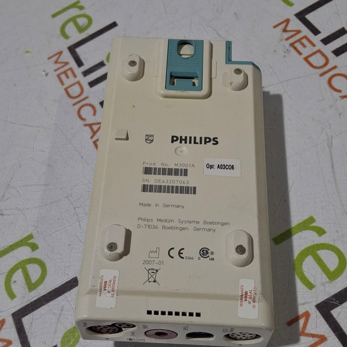 Philips M3001A-A03C06 Masimo SpO2, NIBP, ECG, Temp, IBP MMS Module