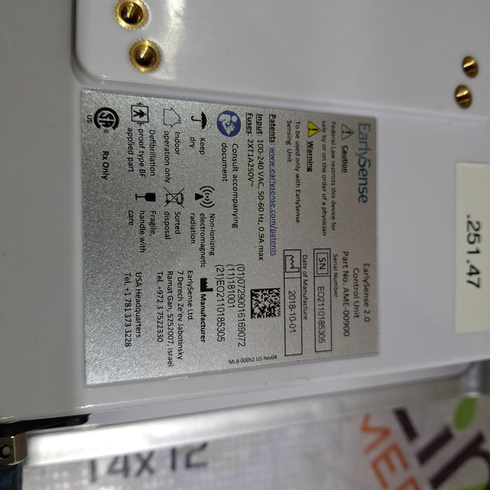 EarlySense Ltd. EarlySense 2.0 Control Unit