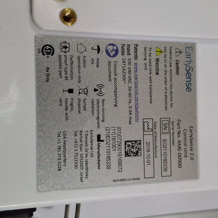 EarlySense Ltd. EarlySense 2.0 Control Unit