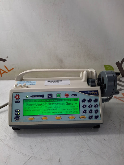 Smiths Medical Medfusion 3500 Version 6 Syringe Infusion Pump