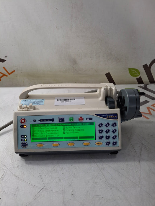 Smiths Medical Medfusion 3500 Version 6 Syringe Infusion Pump