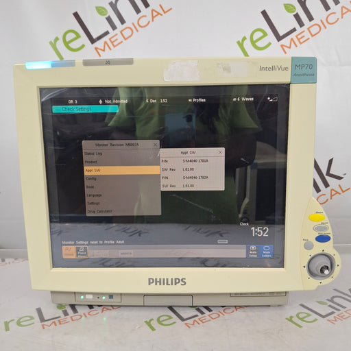 Philips Philips IntelliVue MP70 - Anesthesia Patient Monitor Patient Monitors reLink Online