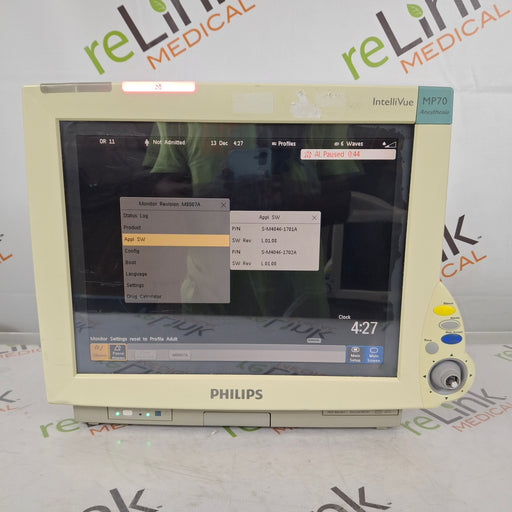 Philips Philips IntelliVue MP70 - Anesthesia Patient Monitor Patient Monitors reLink Online