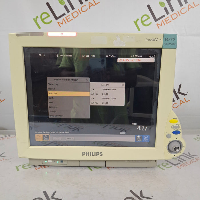 Philips IntelliVue MP70 - Anesthesia Patient Monitor