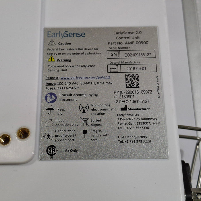 EarlySense Ltd. EarlySense 2.0 Control Unit