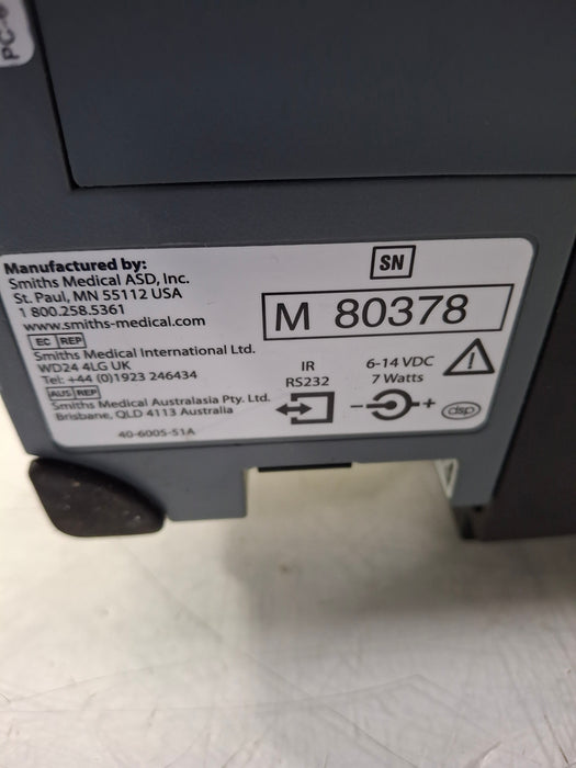 Smiths Medical Medfusion 3500 Version 6 Syringe Infusion Pump