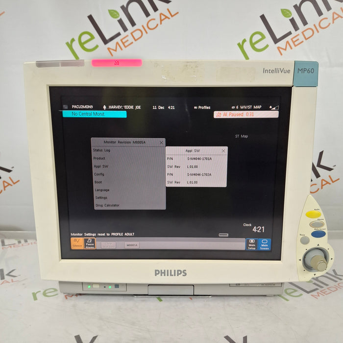 Philips IntelliVue MP60 Patient Monitor