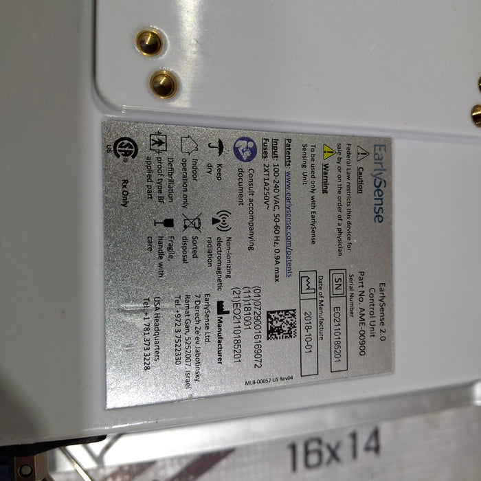 EarlySense Ltd. EarlySense 2.0 Control Unit