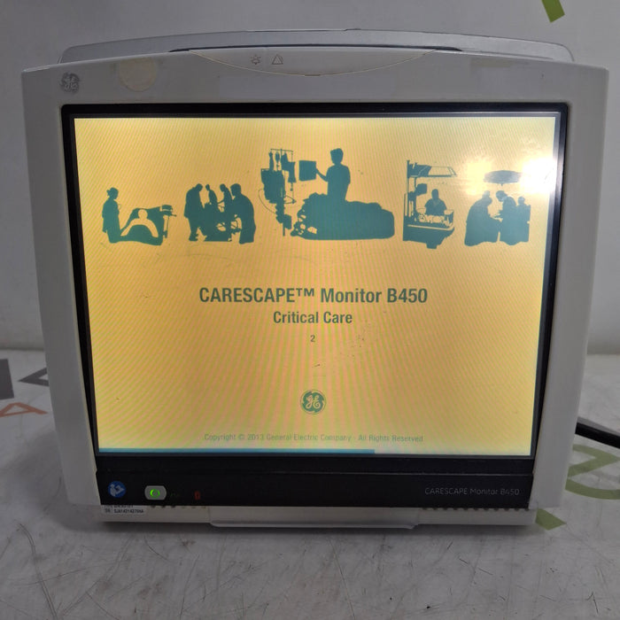 GE Healthcare Carescape B450 Critical Care Patient Monitor