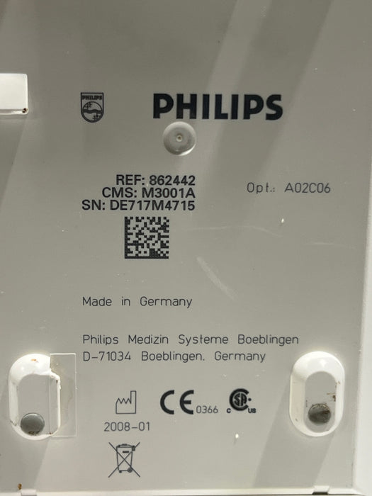 Philips M3001A-A02C06 OxiMax SpO2, NIBP, ECG, Temp, IBP MMS Module