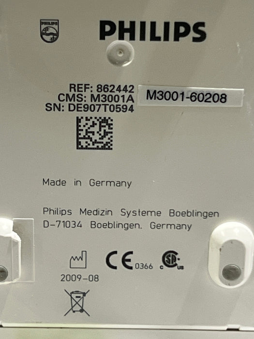 Philips M3001A-A02C06 OxiMax SpO2, NIBP, ECG, Temp, IBP MMS Module
