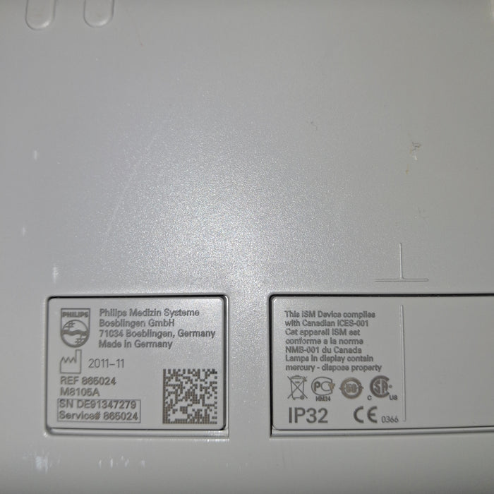 Philips Intellivue MP5 - ECG, Fast SpO2, NIBP Patient Monitor