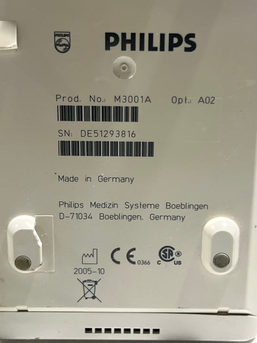 Philips M3001A-A02 OxiMax SpO2, NIBP, ECG MMS Module