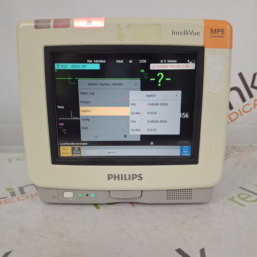 Philips Philips Intellivue MP5 - ECG, Fast SpO2, NIBP Patient Monitor Patient Monitors reLink Online