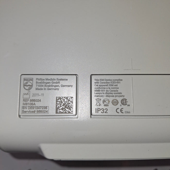Philips Intellivue MP5 - ECG, Fast SpO2, NIBP Patient Monitor