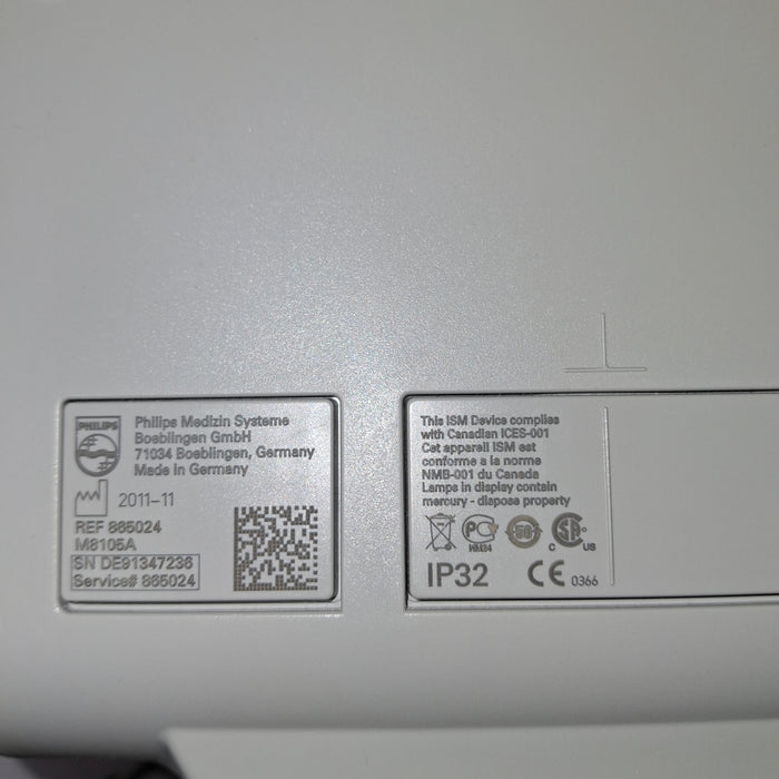 Philips Intellivue MP5 - ECG, Fast SpO2, NIBP Patient Monitor