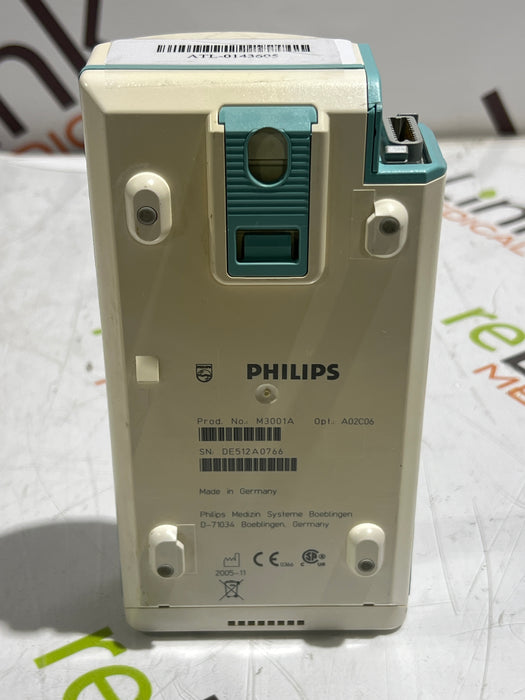 Philips M3001A-A02C06 OxiMax SpO2, NIBP, ECG, Temp, IBP MMS Module