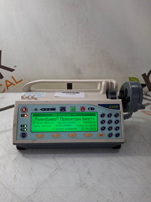 Smiths Medical Medfusion 3500 Version 6 Syringe Infusion Pump