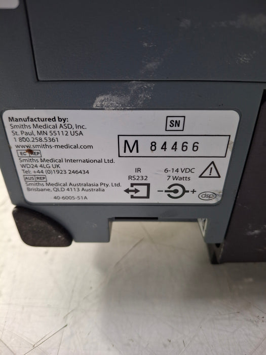 Smiths Medical Medfusion 3500 Version 6 Syringe Infusion Pump