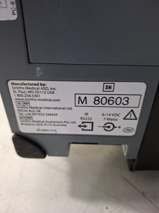 Smiths Medical Medfusion 3500 Version 6 Syringe Infusion Pump
