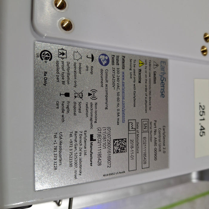 EarlySense Ltd. EarlySense 2.0 Control Unit