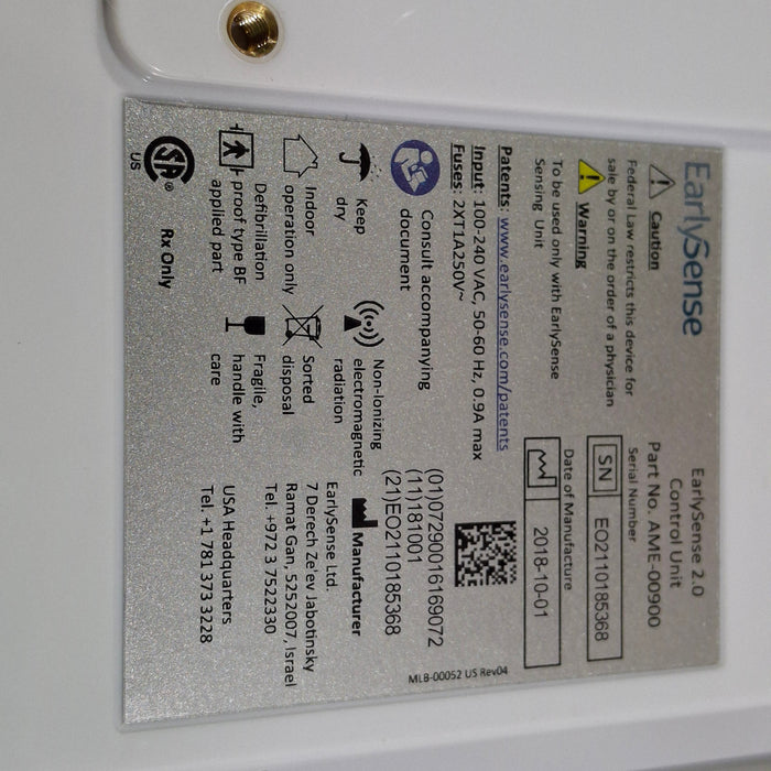 EarlySense Ltd. EarlySense 2.0 Control Unit
