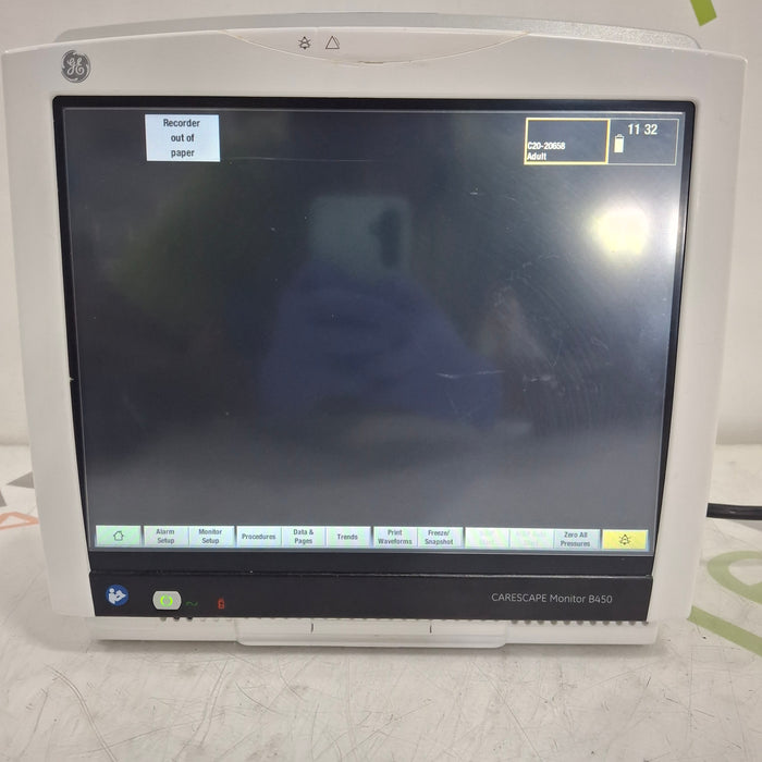 GE Healthcare Carescape B450 Patient Monitor