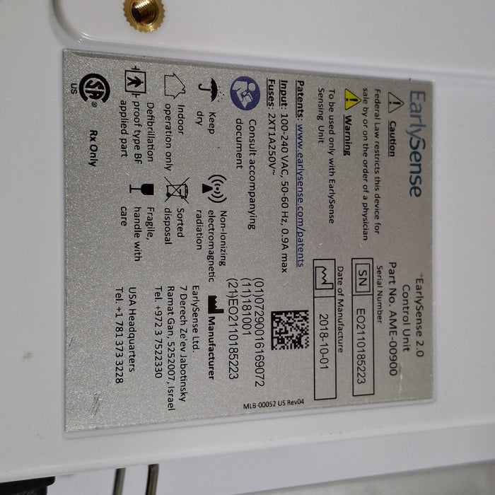 EarlySense Ltd. EarlySense 2.0 Control Unit