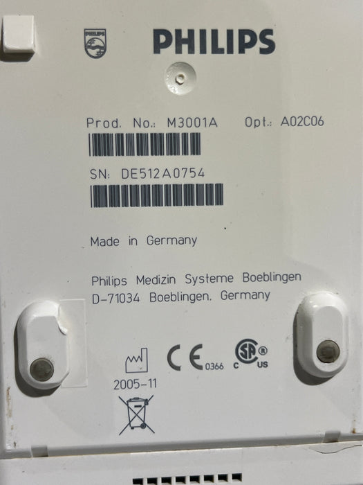Philips M3001A-A02C06 OxiMax SpO2, NIBP, ECG, Temp, IBP MMS Module