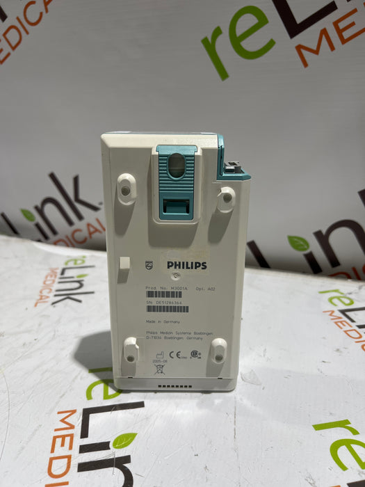 Philips M3001A-A02 OxiMax SpO2, NIBP, ECG MMS Module