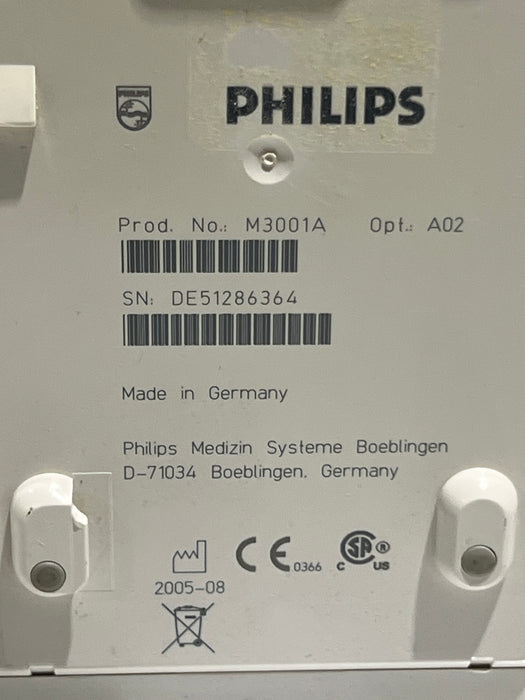 Philips M3001A-A02 OxiMax SpO2, NIBP, ECG MMS Module