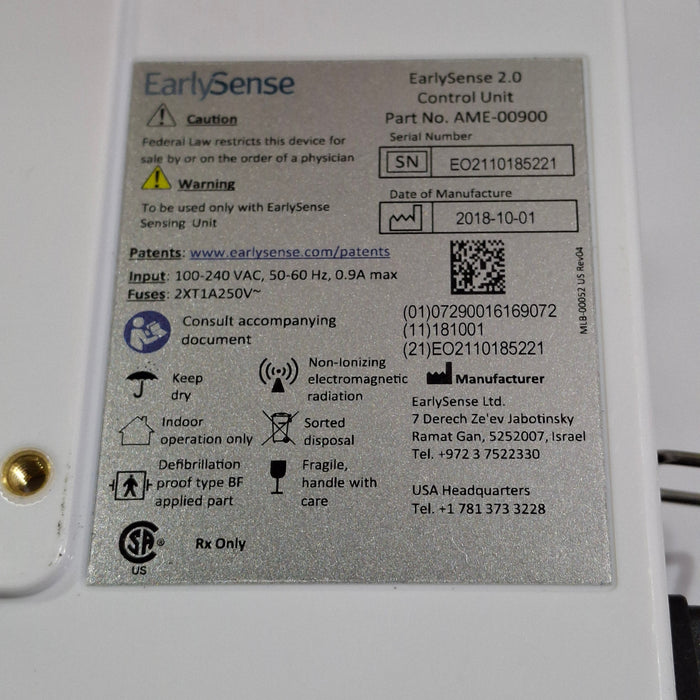 EarlySense Ltd. EarlySense 2.0 Control Unit