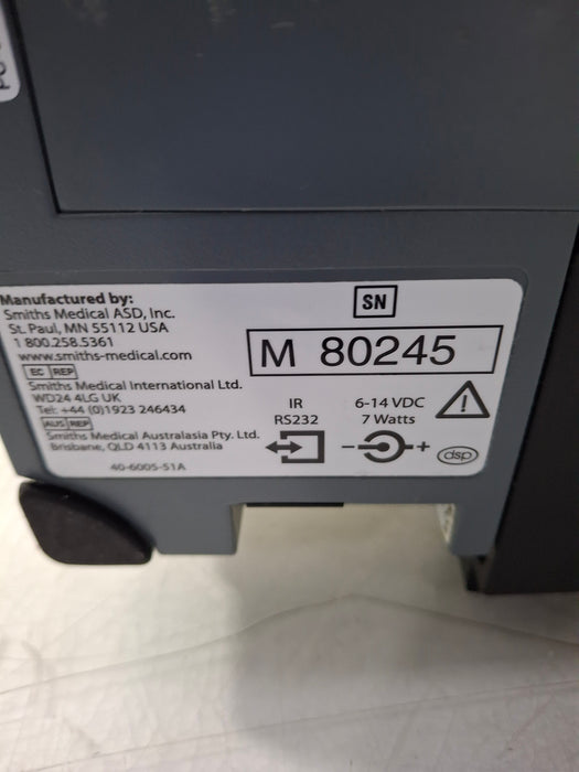 Smiths Medical Medfusion 3500 Version 6 Syringe Infusion Pump