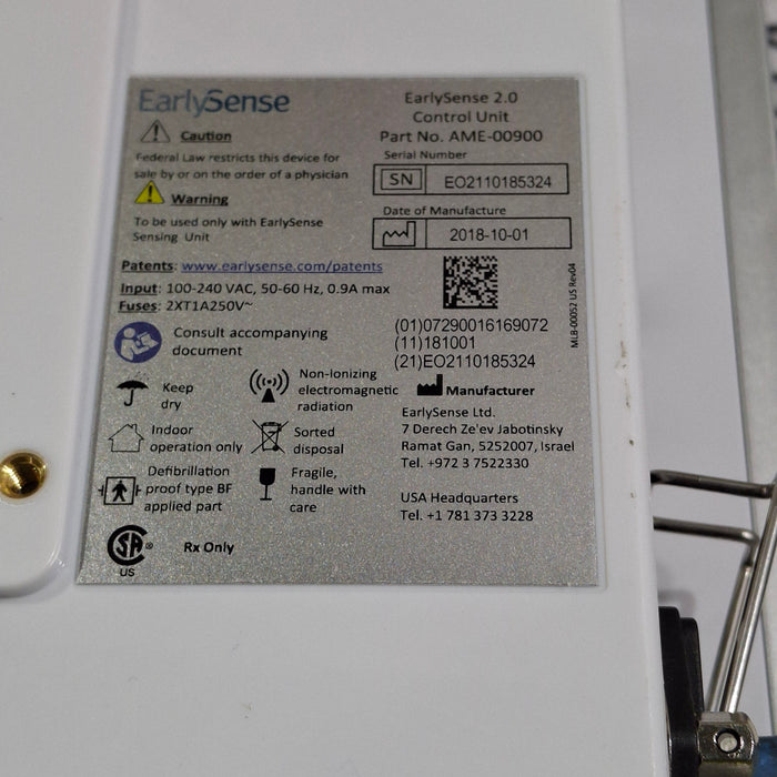 EarlySense Ltd. EarlySense 2.0 Control Unit