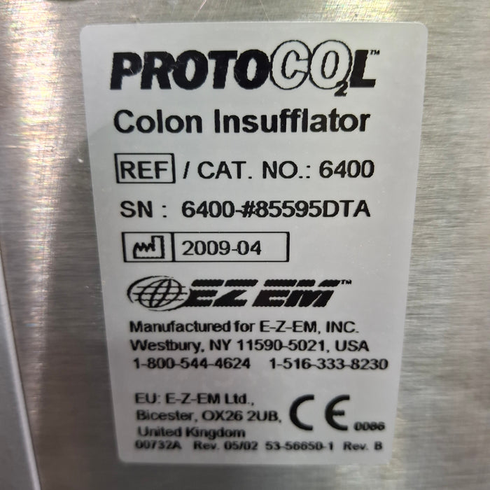 EZ EM Products Protocol 6400 Colon Insufflator